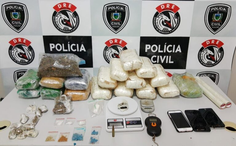 Operação Polígono: Polícia prende casal e apreende quase 20 quilos de drogas em Campina Grande