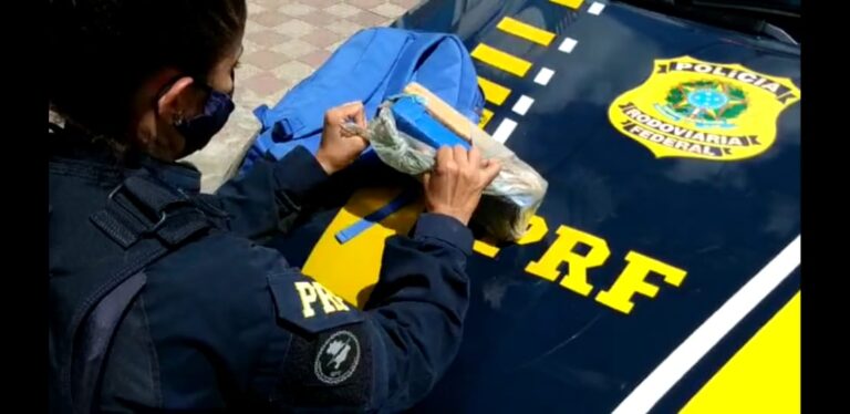PRF prende homem com um quilo e meio de maconha