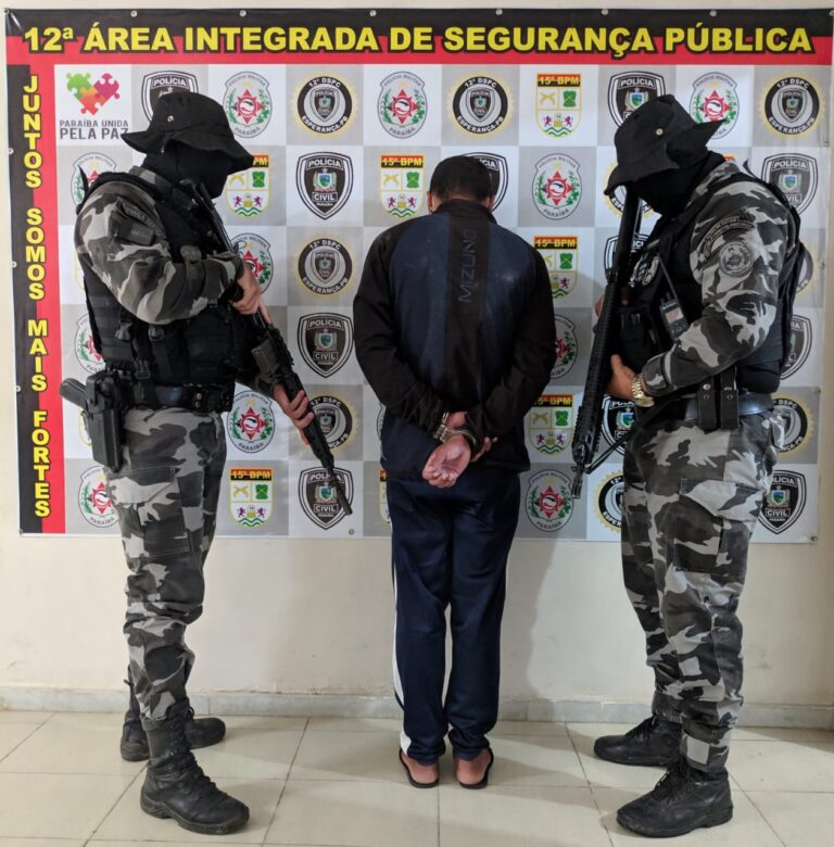 NA CADEIA: PM prende suspeito de estuprar jovem na frente dos pais enquanto família ia para igreja, em Puxinanã