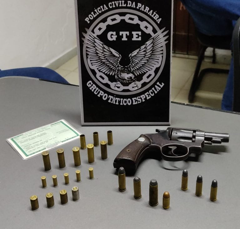 Três são presos e arma de fogo é apreendida nas regiões de Pocinhos e Esperança