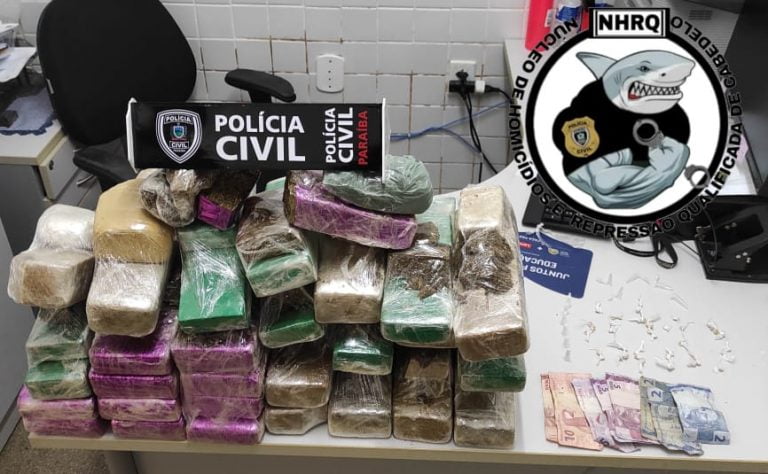 Casal de adolescentes é apreendido com 30kg de maconha em Cabedelo