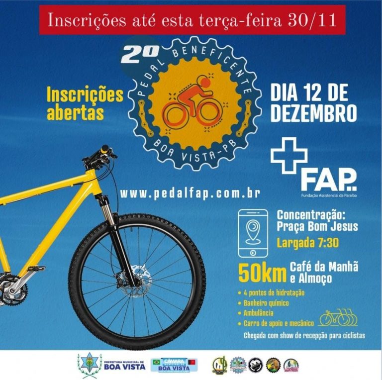 Boa Vista: Inscrições para II Pedal Beneficente terminam nesta terça