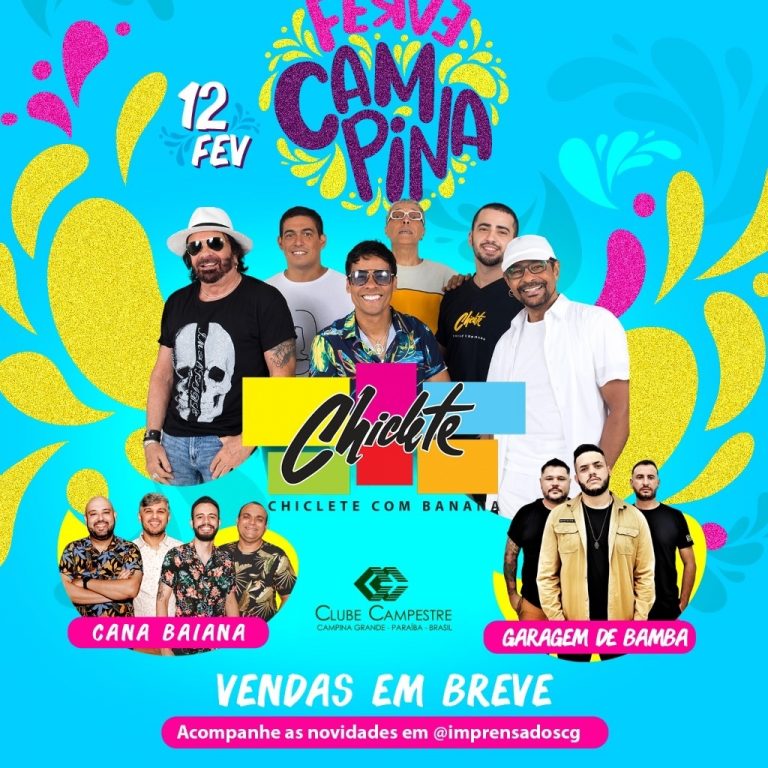 Bloco Imprensados anuncia retorno de Chiclete com Banana em evento indoor