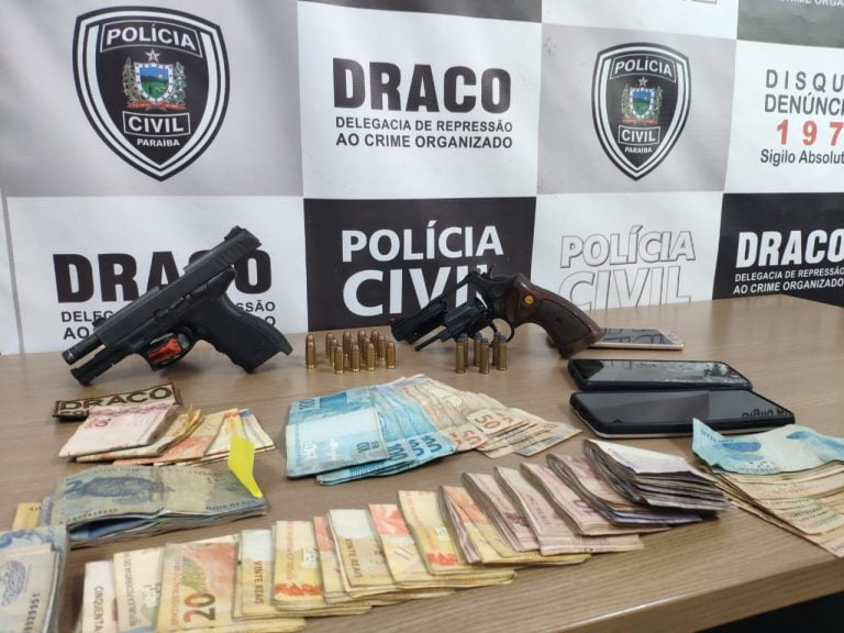 Integrantes de facção criminosa são presos em João Pessoa