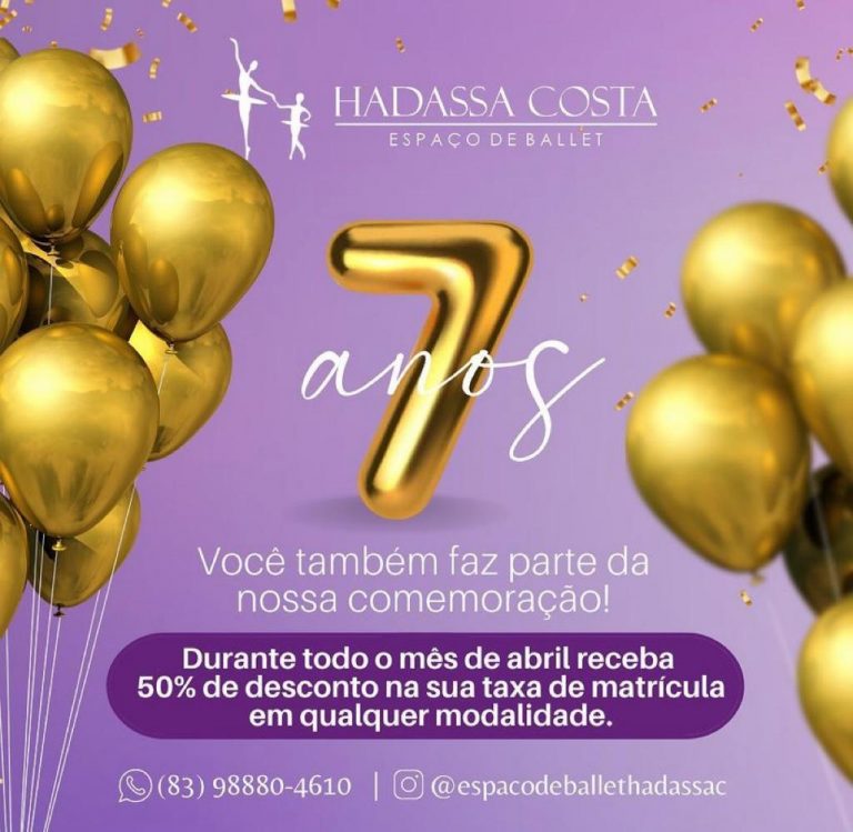 Espaço de Ballet Hadassa Costa realiza últimos dias de promoção de aniversário