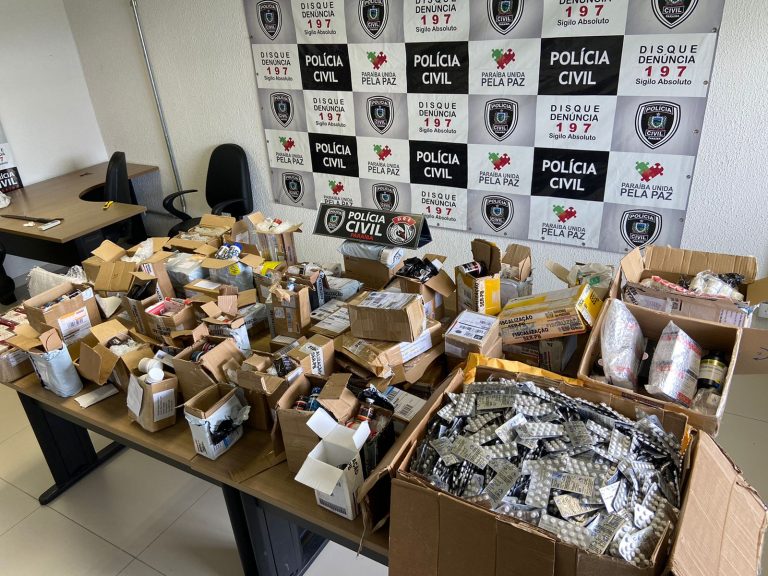 Polícia Civil apreende mais de 26 mil comprimidos de Artane e anabolizantes, em João Pessoa