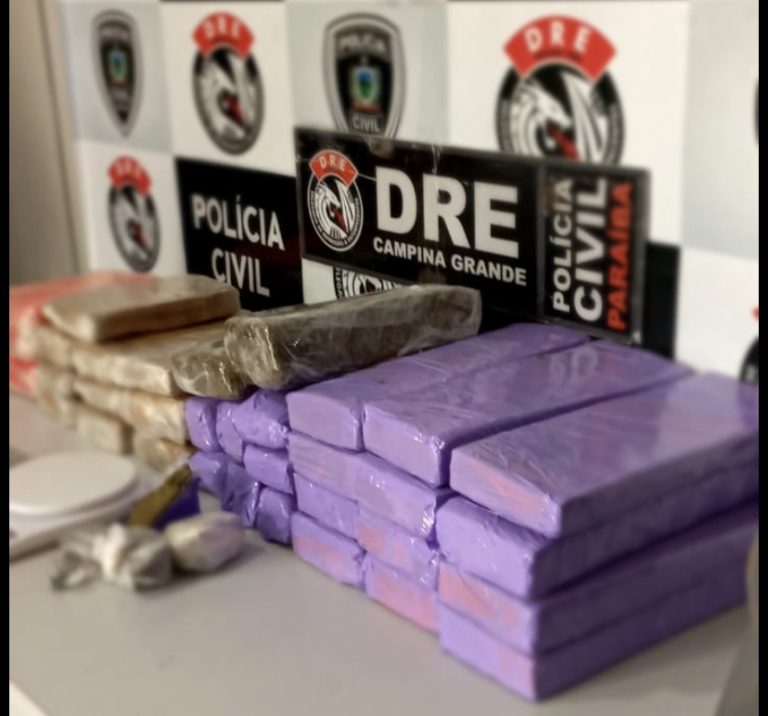 Mais de 30 quilos de drogas são apreendidos em Campina Grande