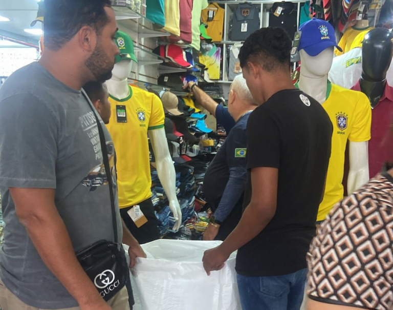 Operação apreende produtos irregulares avaliados em R$ 2 milhões em lojas no Centro de Campina Grande
