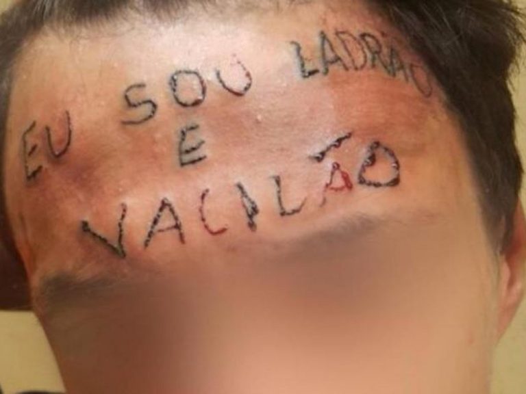 Jovem que teve testa tatuada “sou ladrão e vacilão” é preso por furto
