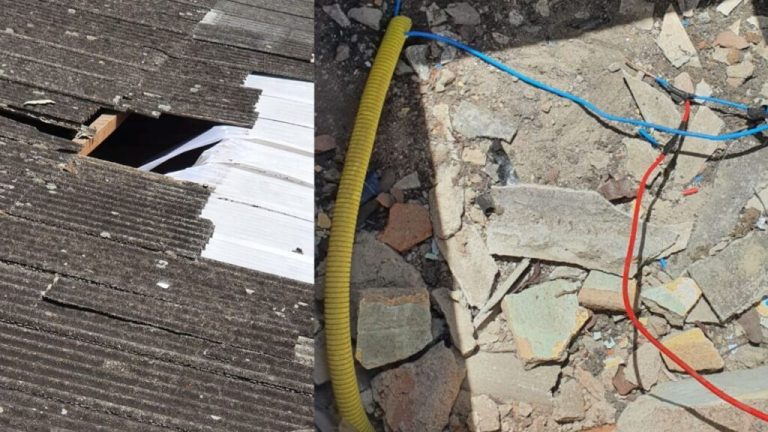 Criminosos quebram telhas e furtam fios de casa no Centro de Campina Grande