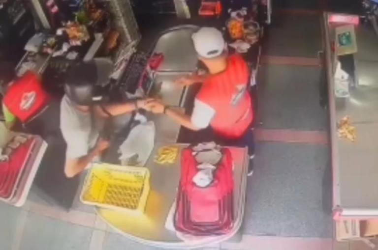 Supermercado Bianca é alvo de bandidos na avenida JK