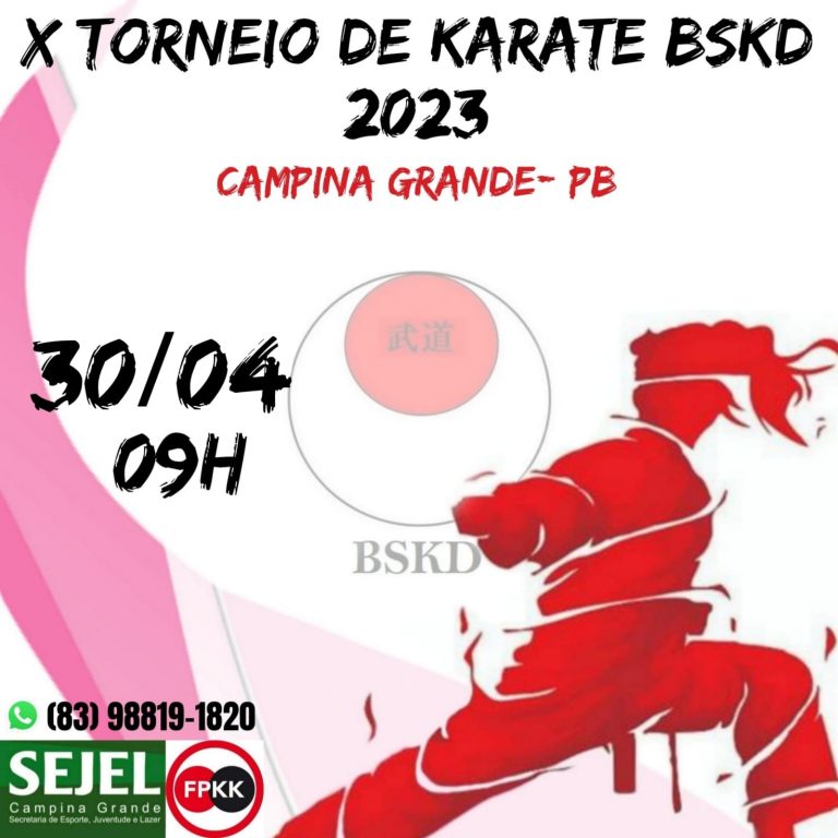 Ginásio de Esportes da Liberdade sediará o 10º Torneio de Karatê Bushido no próximo domingo (30)