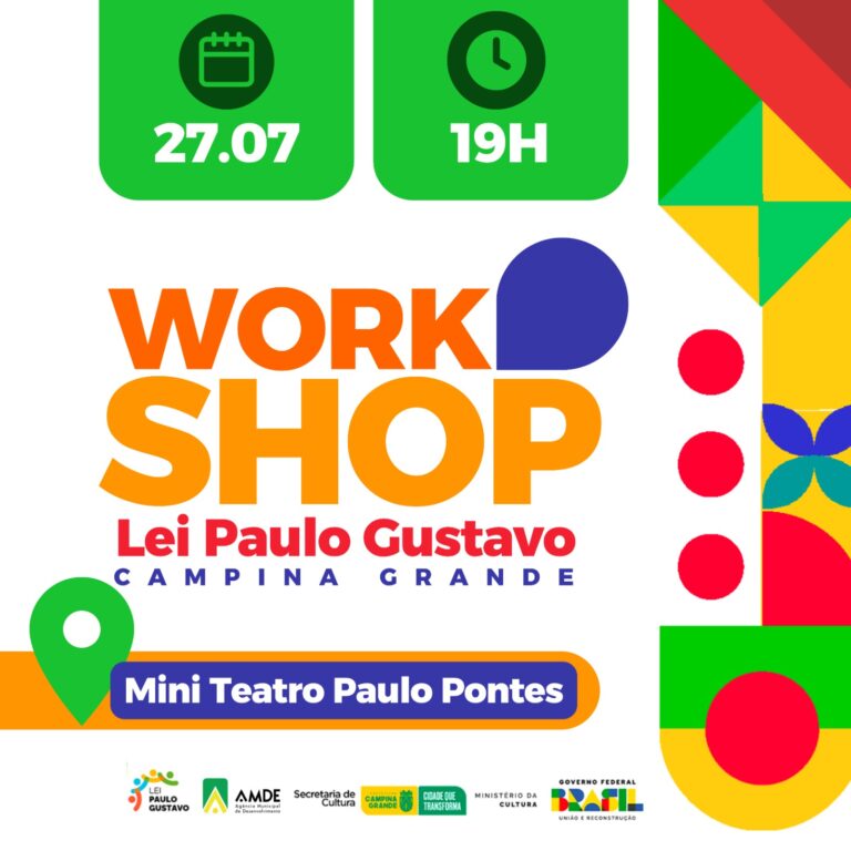PMCG realiza workshop gratuito para auxiliar interessados na Lei Paulo Gustavo