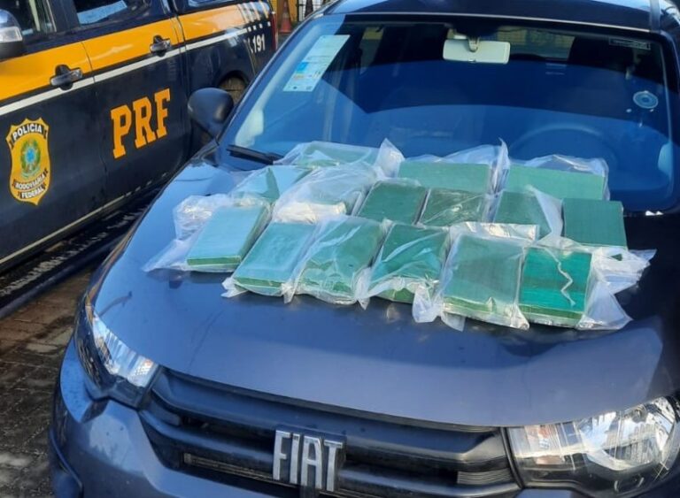 PRF apreende carga de cocaína avaliada em quase R$ 3 milhões na PB
