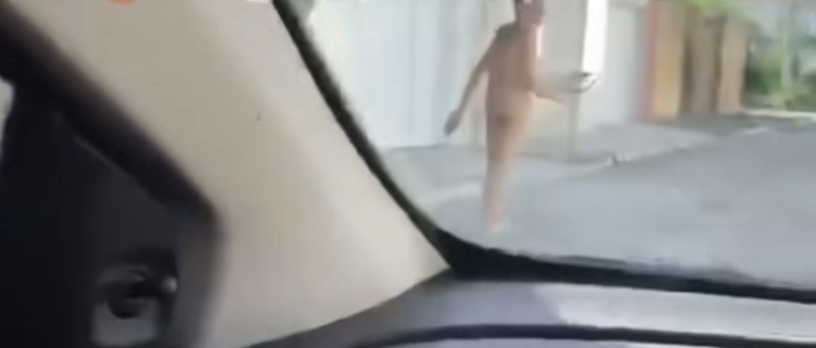 Homem é flagrado andando completamente nu no bairro do Catolé, em Campina Grande