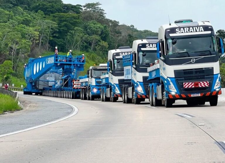 Comboio com transformador eólico volta a trafegar na BR-230 e pode causar lentidão