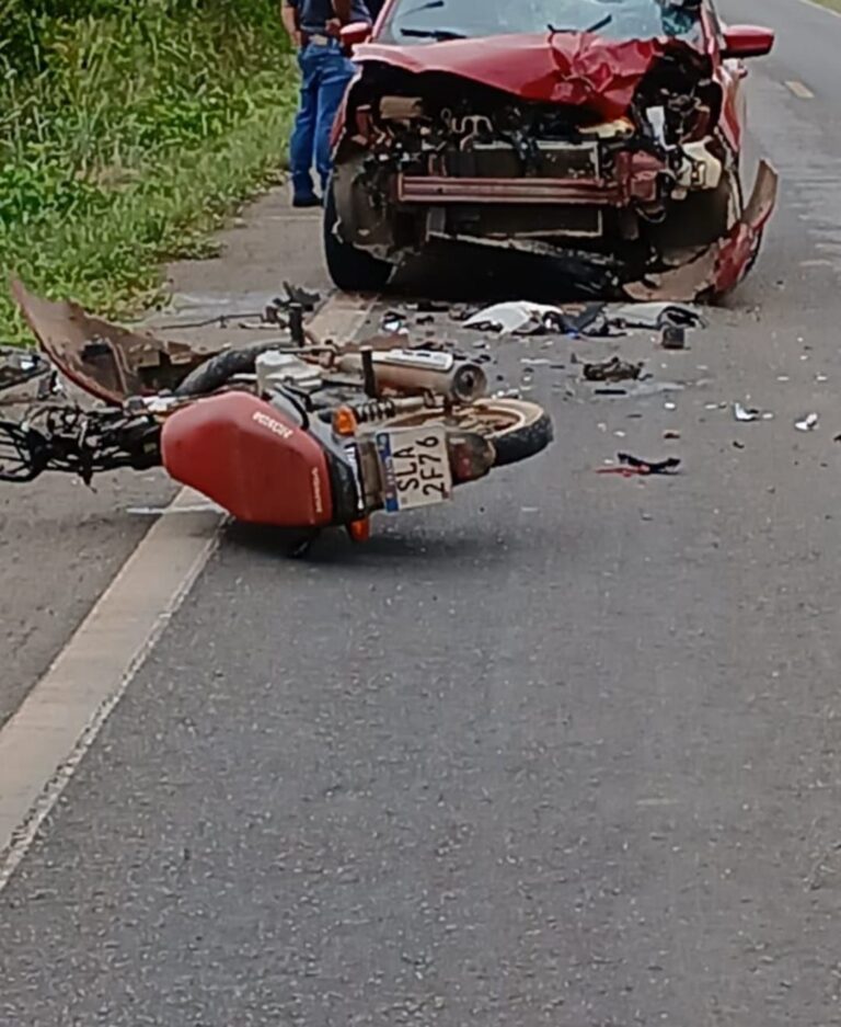 Homem morre após violenta colisão entre moto e carro entre Cuité e Nova Floresta