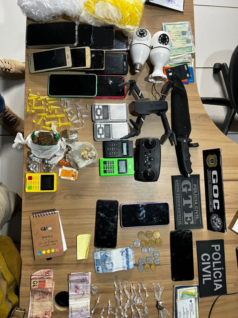 Polícia Civil faz operação contra o tráfico em Picuí e apreende drogas e maquininhas
