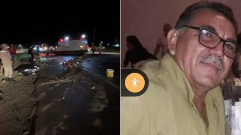 Acidente grave entre motocicletas e carreta deixa um morto e um ferido na BR-230, em Cajazeiras