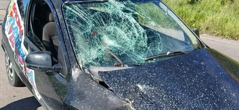 Colisão entre carro e moto deixa motociclista ferido em Tibiri; condutor tinha cervejas no carro