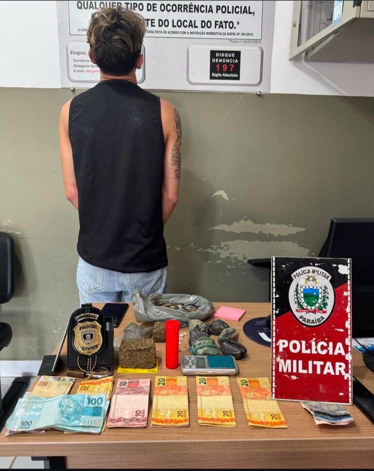 Homem é preso em flagrante por tráfico de drogas em Bananeiras