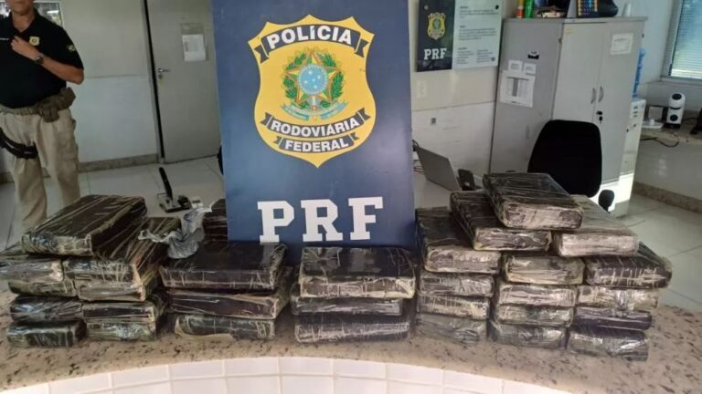 PRF apreende 45kg de cocaína em Lagoa Seca