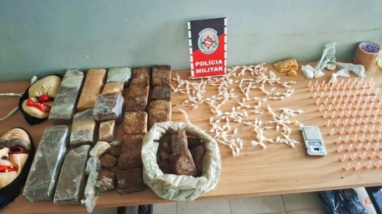 Polícia Militar apreende grande quantidade de drogas e prende suspeito na zona rural de São Francisco