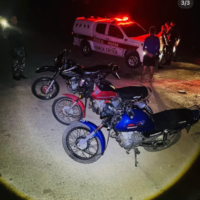 PM detém cinco suspeitos de “racha” e apreende moto adulterada em Sumé