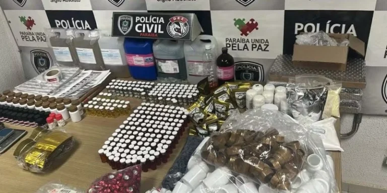 Duas pessoas são presas na PB em operação contra quadrilha suspeita de fabricar e vender anabolizantes