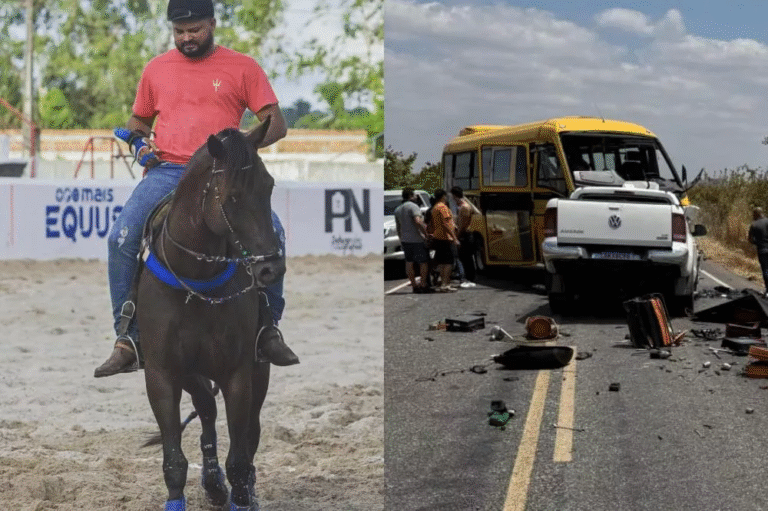 Vaqueiro é identificado como vítima fatal de acidente entre caminhonete e ônibus escolar